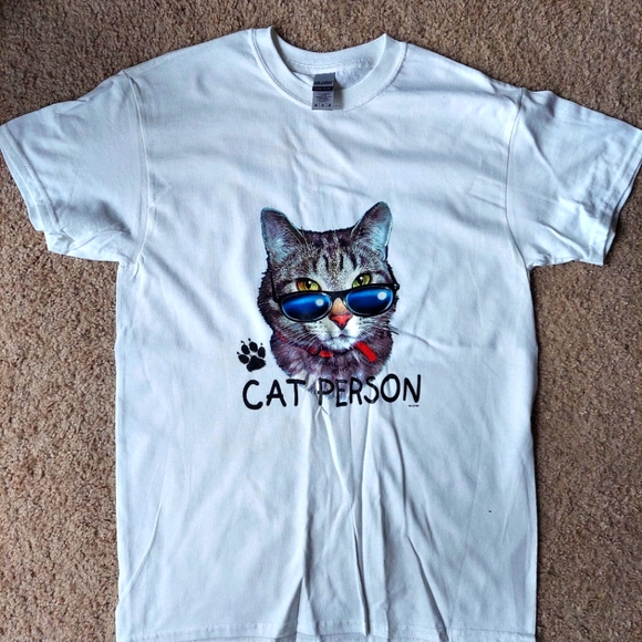 Funny Cat Person Unisex T Shirt - Picture 1 of 2